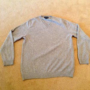 Land's End Men's Grey Cashmere sweater